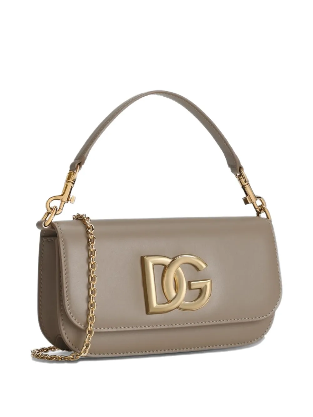 Dolce & Gabbana Leren schoudertas Beige
