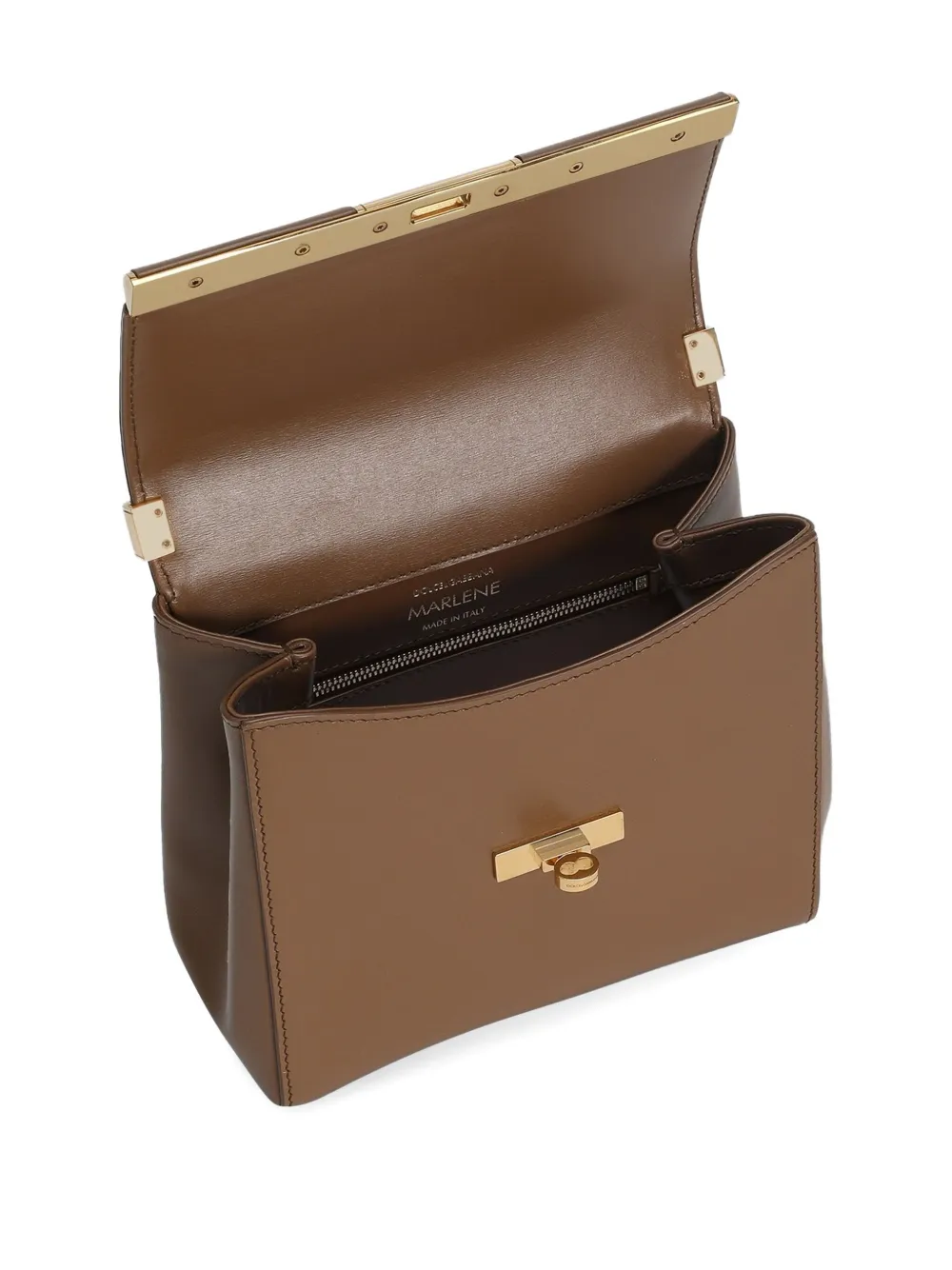 Dolce & Gabbana Marlene leren mini-tas Bruin