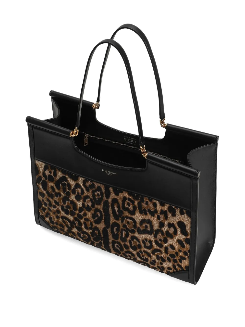 Dolce & Gabbana Sicily grote shopper Bruin