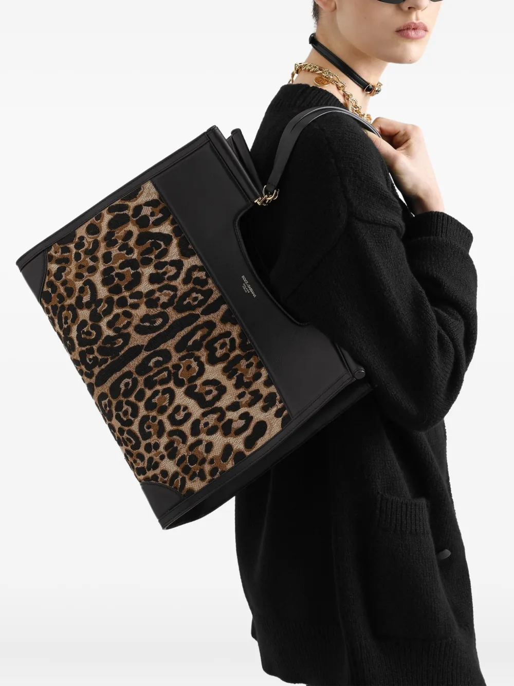 Dolce & Gabbana Sicily grote shopper - Bruin
