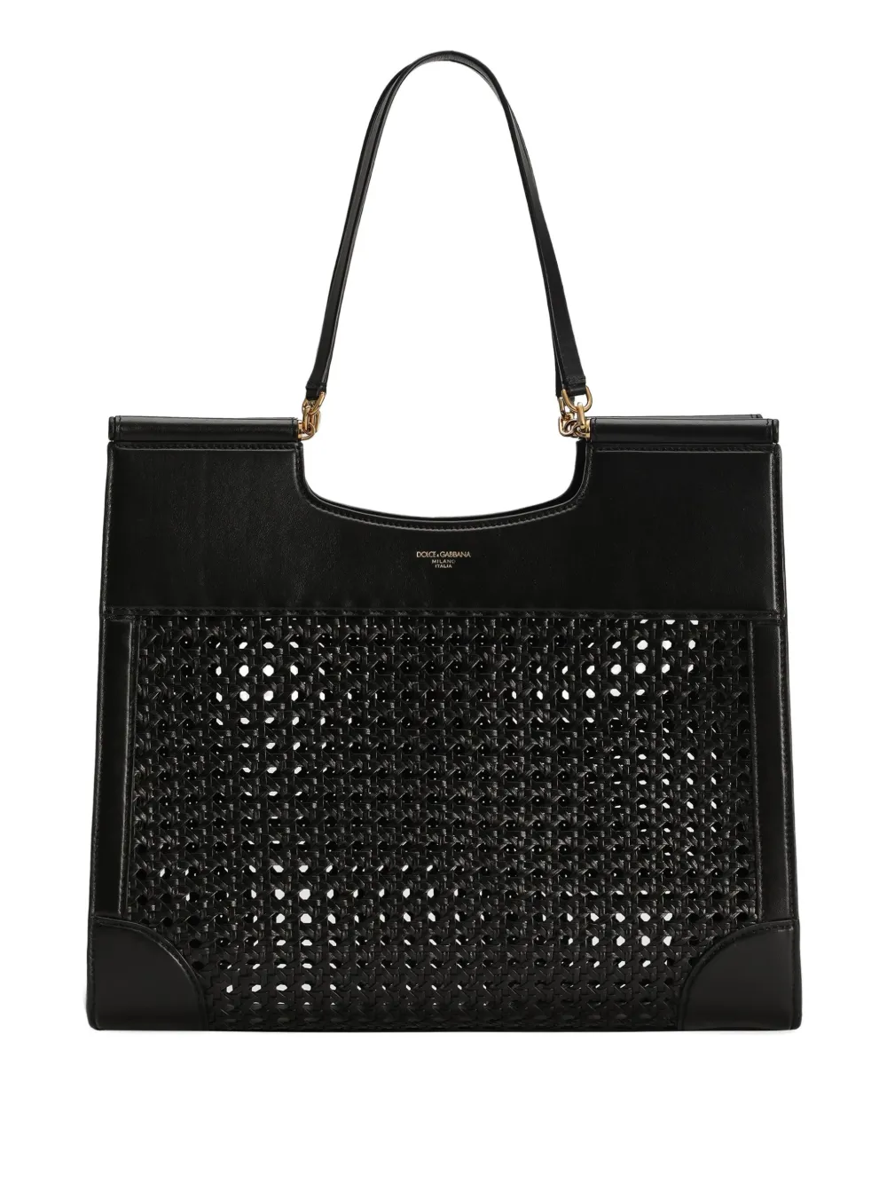 Dolce & Gabbana Shopper met logo Zwart