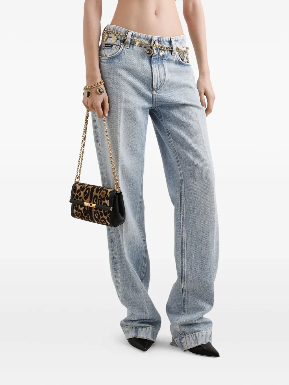 Dolce & Gabbana Marlene City kleine crossbodytas Bruin