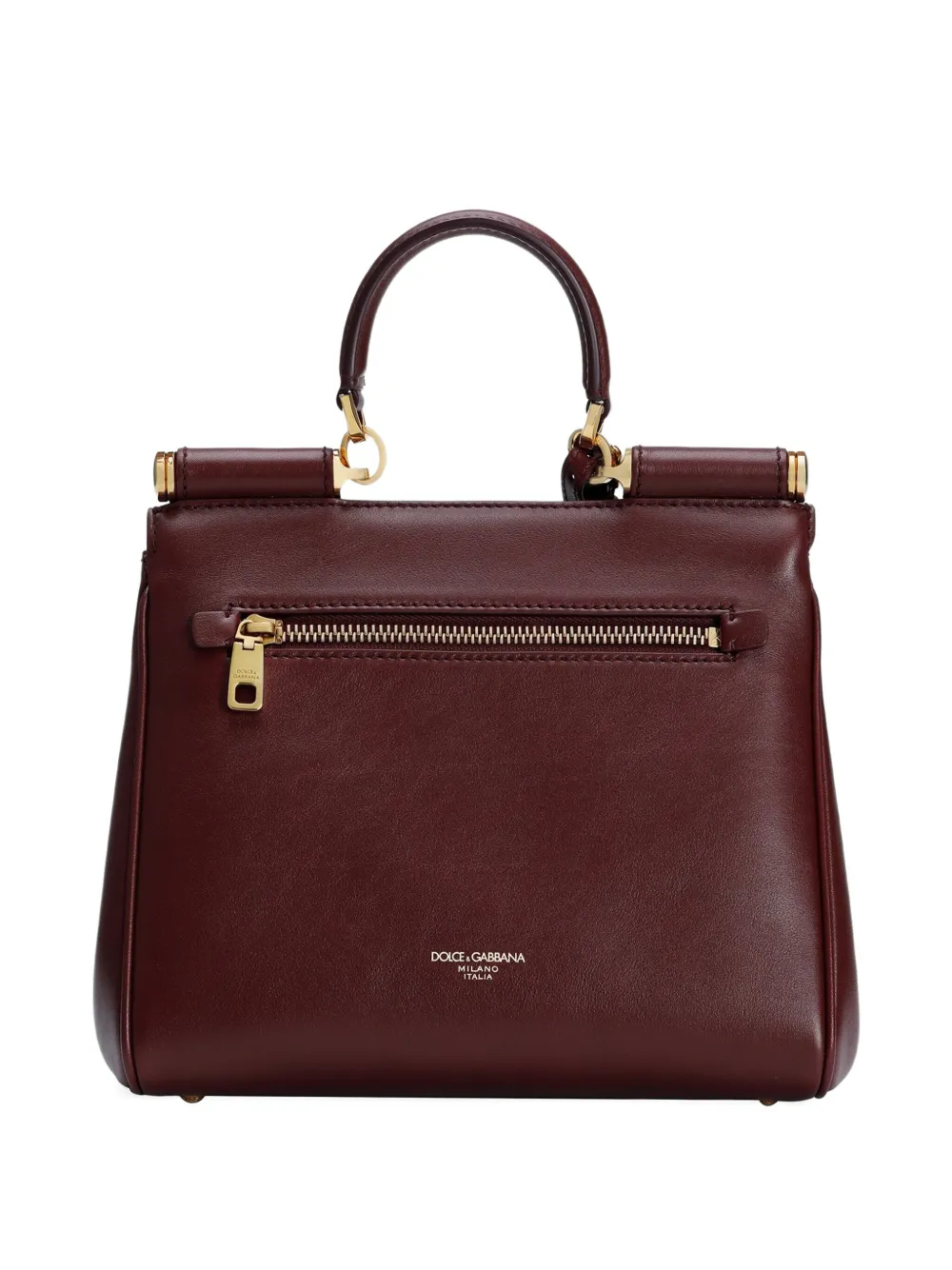 Dolce & Gabbana medium Sicily padlock-embellished leather handbag - Rood