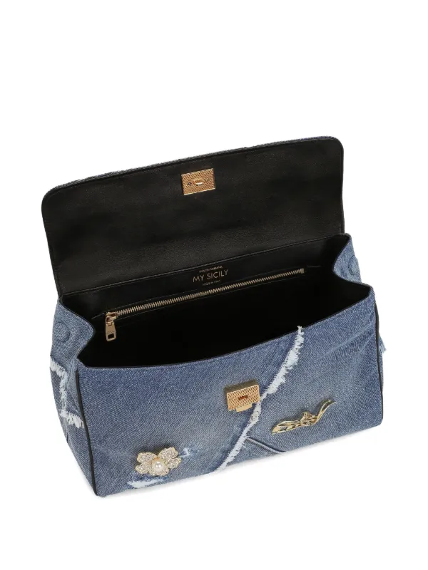 Dolce & Gabbana My Sicily Tote Bag | Blue | FARFETCH NZ