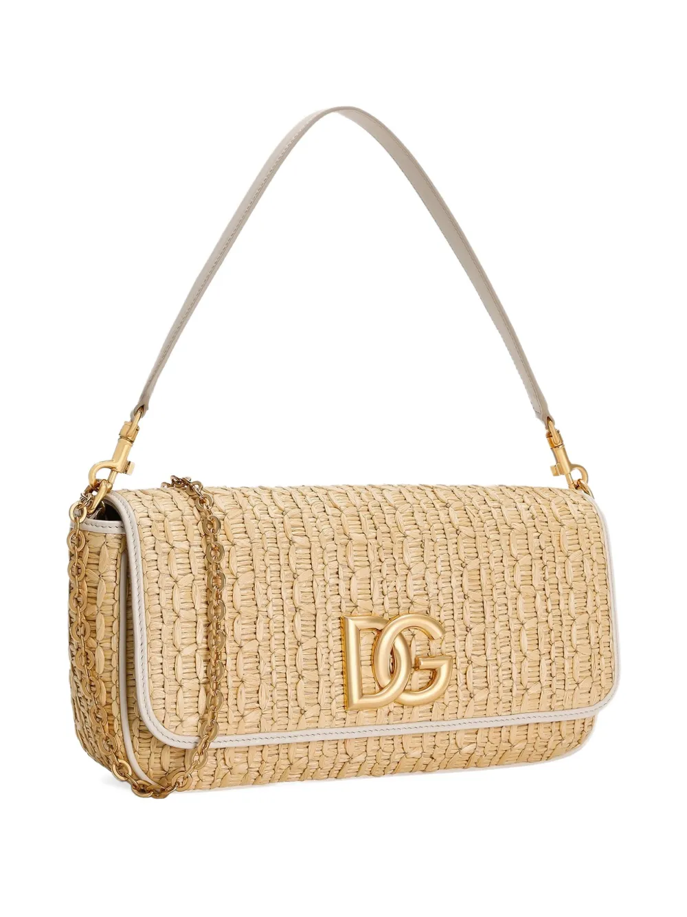 Dolce & Gabbana Crossbodytas met logoplakkaat Beige