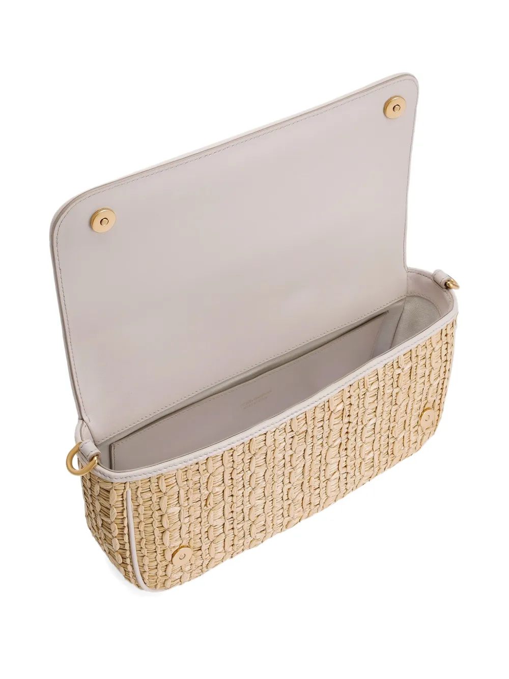 Dolce & Gabbana Crossbodytas met logoplakkaat Beige