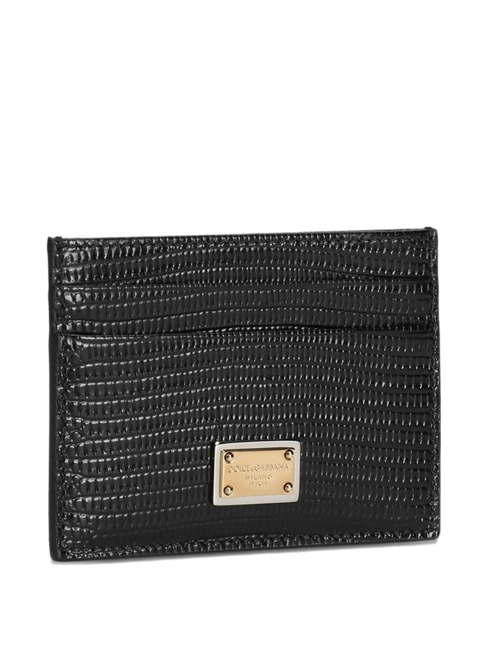 Dolce & Gabbana Leren pasjeshouder - Zwart