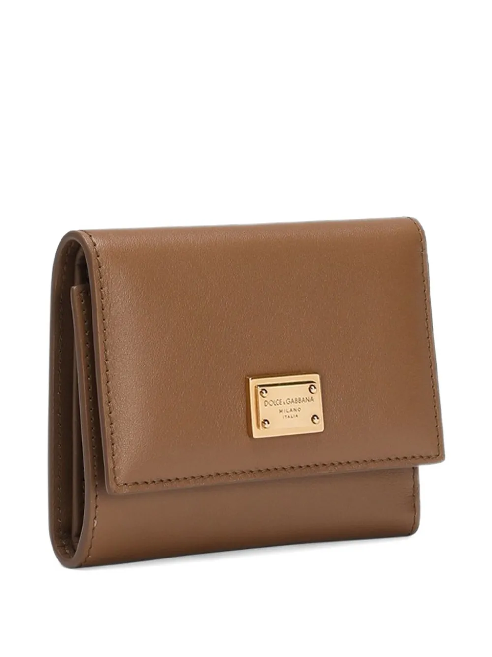 Dolce & Gabbana Dauphine portemonnee met logoplakkaat Bruin