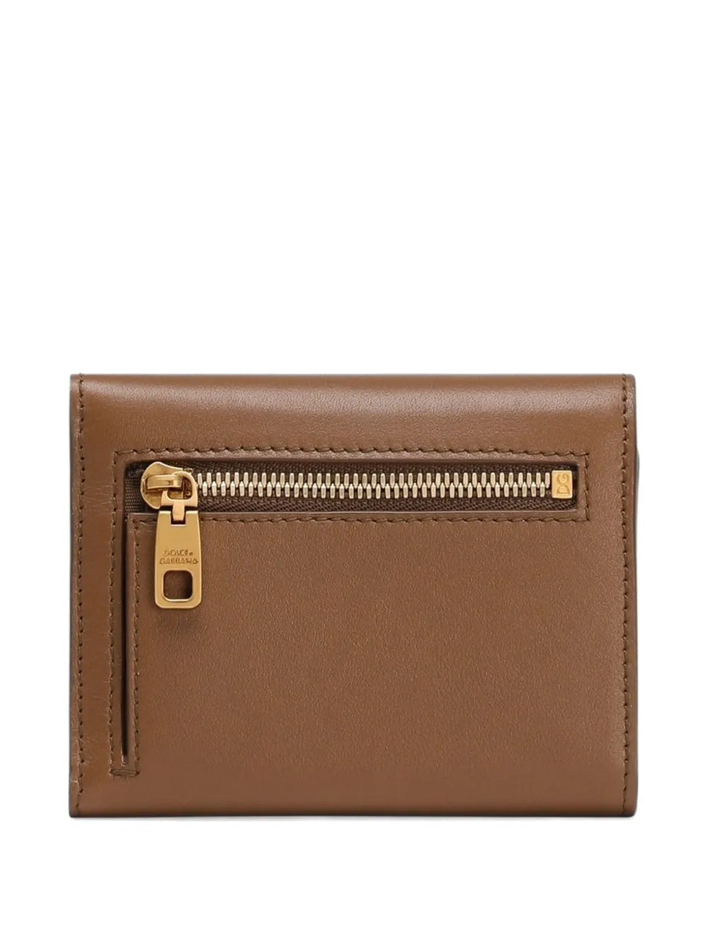 Dolce & Gabbana Dauphine portemonnee met logoplakkaat Bruin