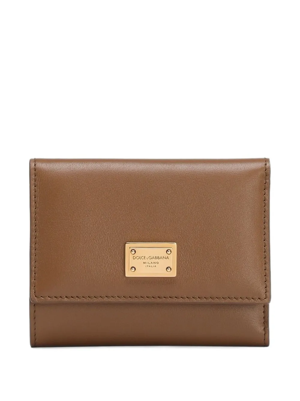 Dolce & Gabbana Dauphine portemonnee met logoplakkaat Bruin