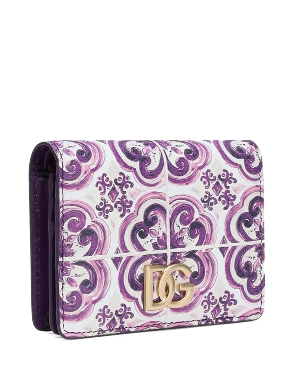Dolce & Gabbana Portemonnee met Majolica-print Wit
