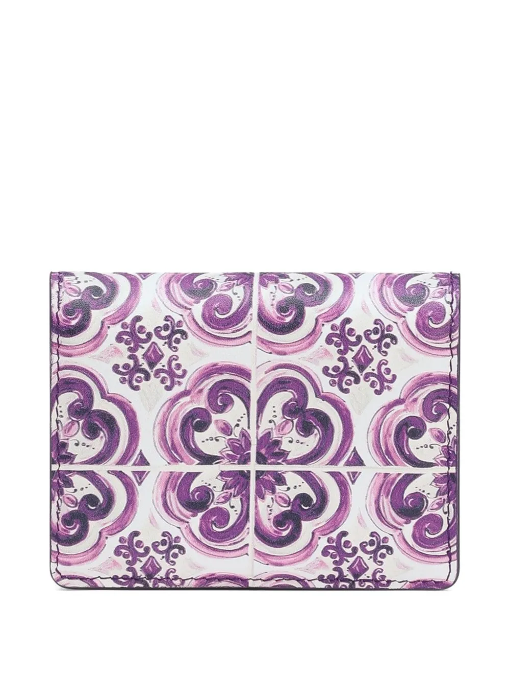 Dolce & Gabbana Portemonnee met Majolica-print - Wit