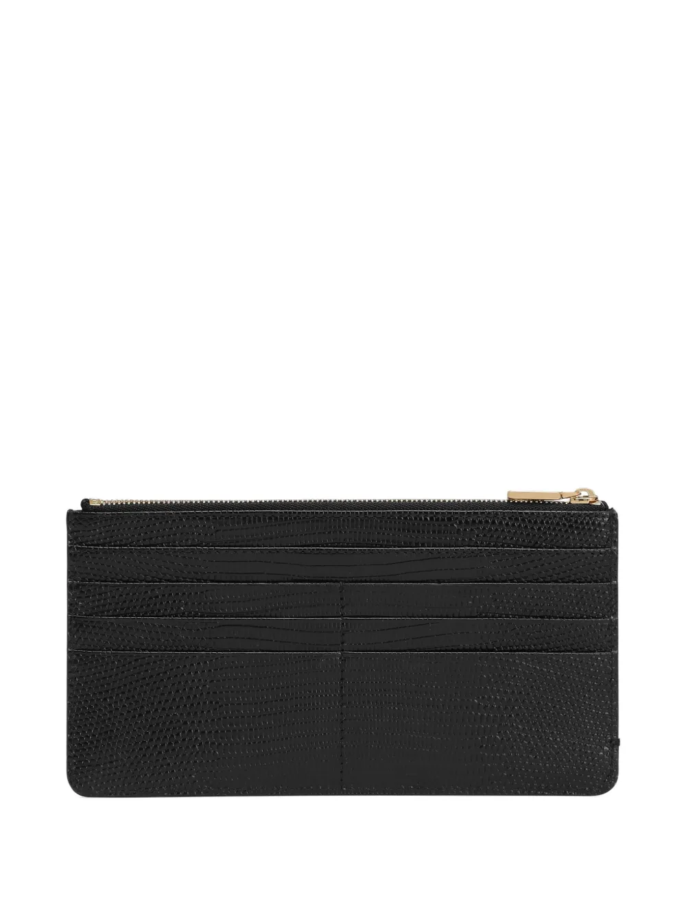 Dolce & Gabbana Leren portemonnee met rits - Zwart