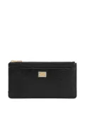 Dolce & Gabbana zip-top leather wallet - Black