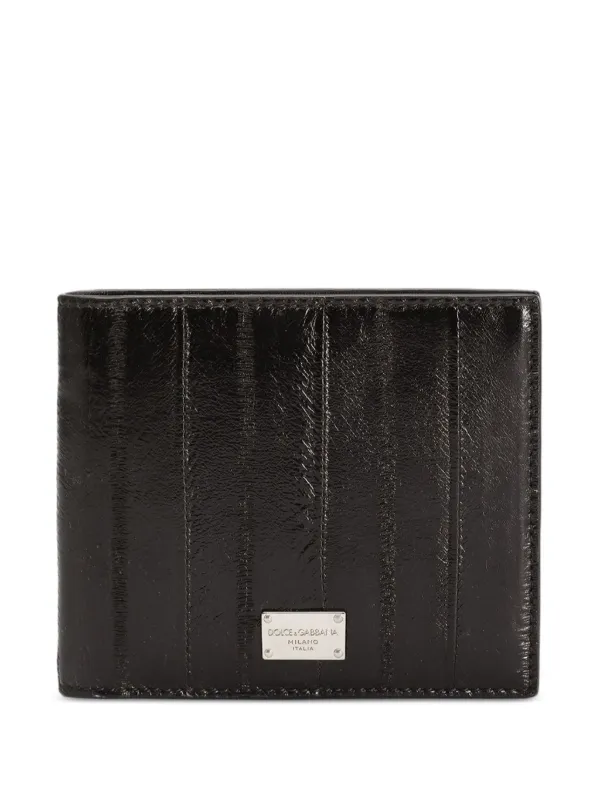 DOLCE&GABBANA 二つ折り財布 Dolce & Gabbana Eel 二つ折り財布 | ブラック | FARFETCH JP