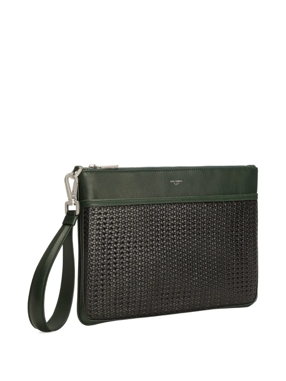 Dolce & Gabbana Plongé geweven clutch Groen