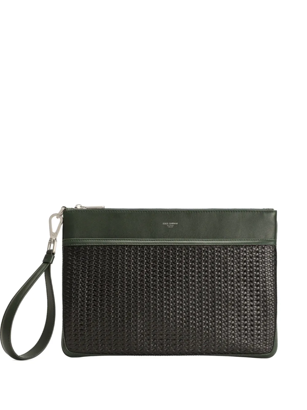 Dolce & Gabbana Plongé geweven clutch Groen