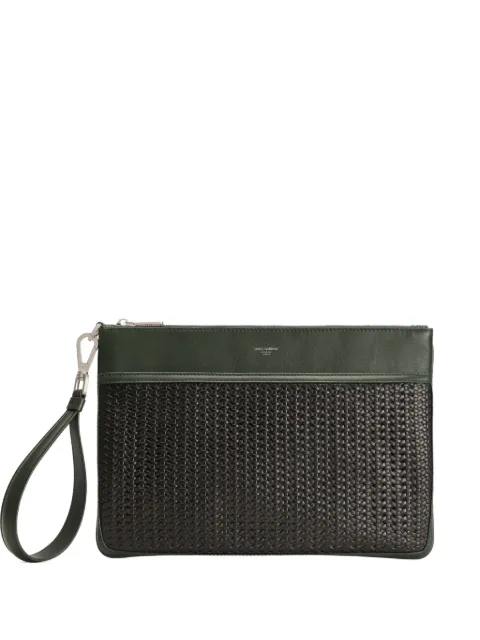 Dolce & Gabbana Plongé woven clutch bag