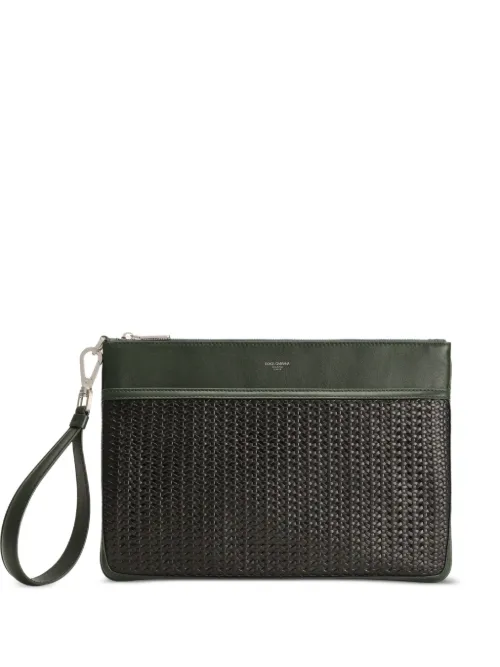 Pochette Plongé à design tissé - Dolce & Gabbana - Modalova