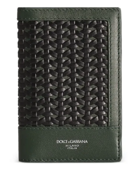 Dolce & Gabbana Porta-cartões trançado