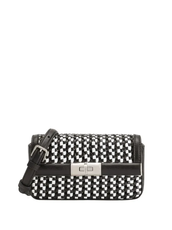 Dolce & Gabbana Marlene Braided Shoulder Bag in Black
