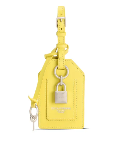 Dolce & Gabbana padlock leather keychain