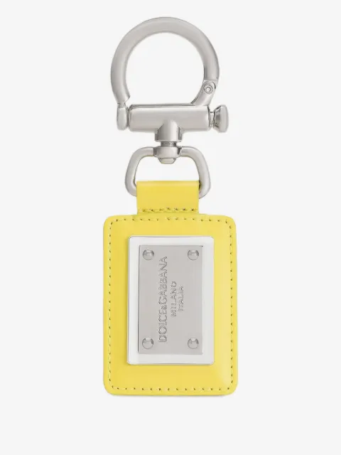 Dolce & Gabbana metal-plaque keychain