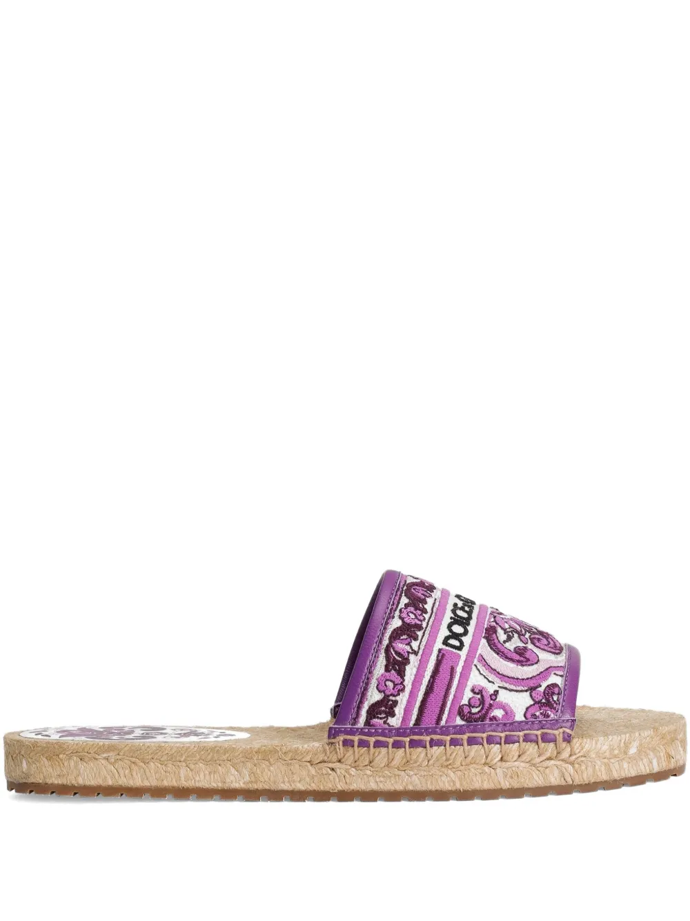Dolce & Gabbana Maiolica-print espadrilles Purple