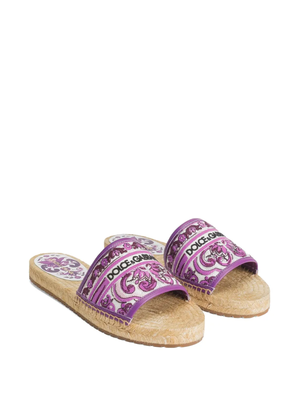 Dolce & Gabbana alpargatas con estampado Mayólica | Alpargatas con tacón | Image 2