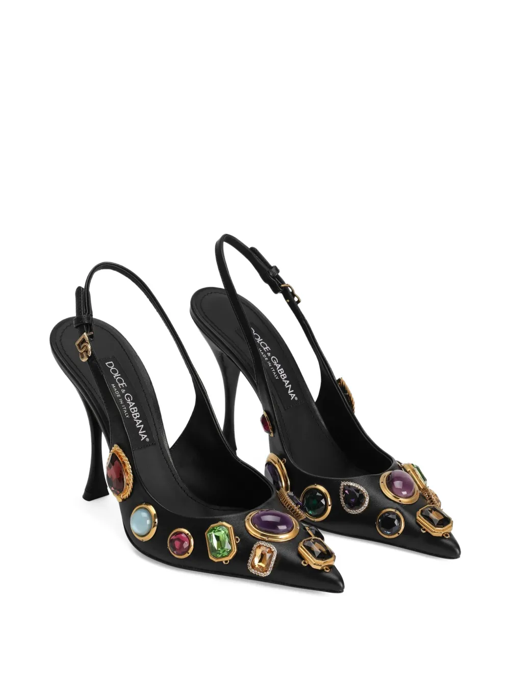 Dolce & Gabbana 105mm slingback pumps Black
