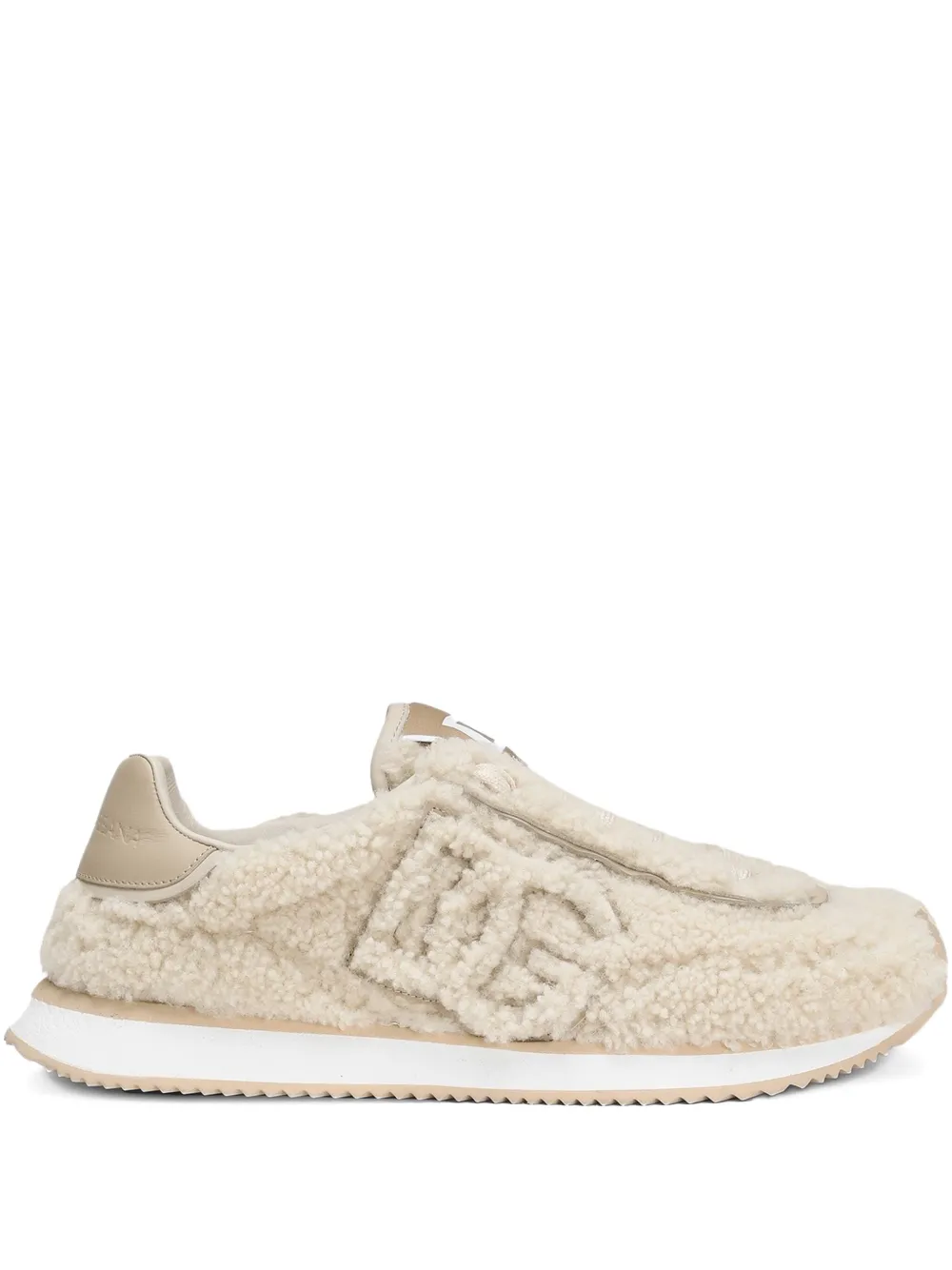 Dolce & Gabbana DG shearling sneakers Neutrals
