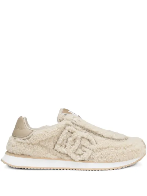 Dolce & Gabbana DG shearling sneakers