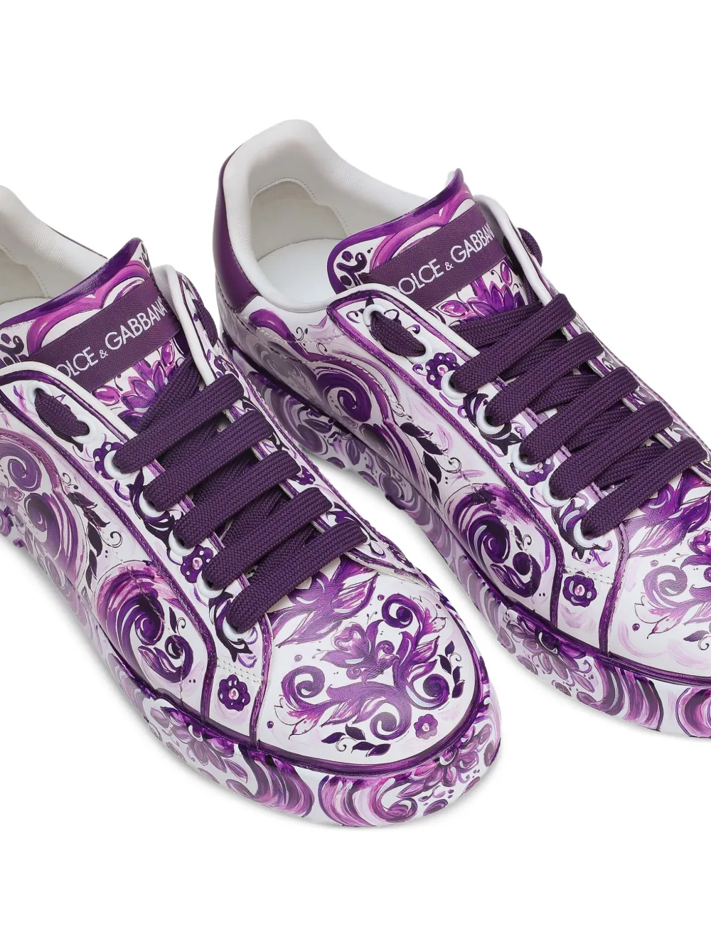 Dolce & Gabbana Maiolica-print sneakers White