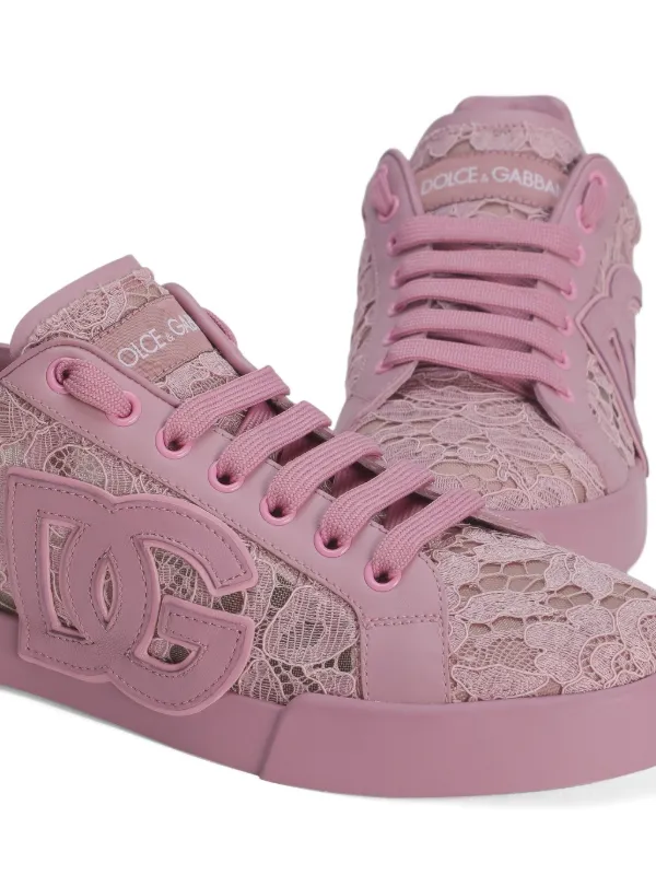 Dolce & Gabbana Portofino Sneakers | Pink | FARFETCH