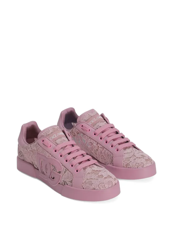 Dolce & Gabbana Portofino Sneakers | Pink | FARFETCH Dolce & Gabbana Portofino Sneakers | Pink | FARFETCH