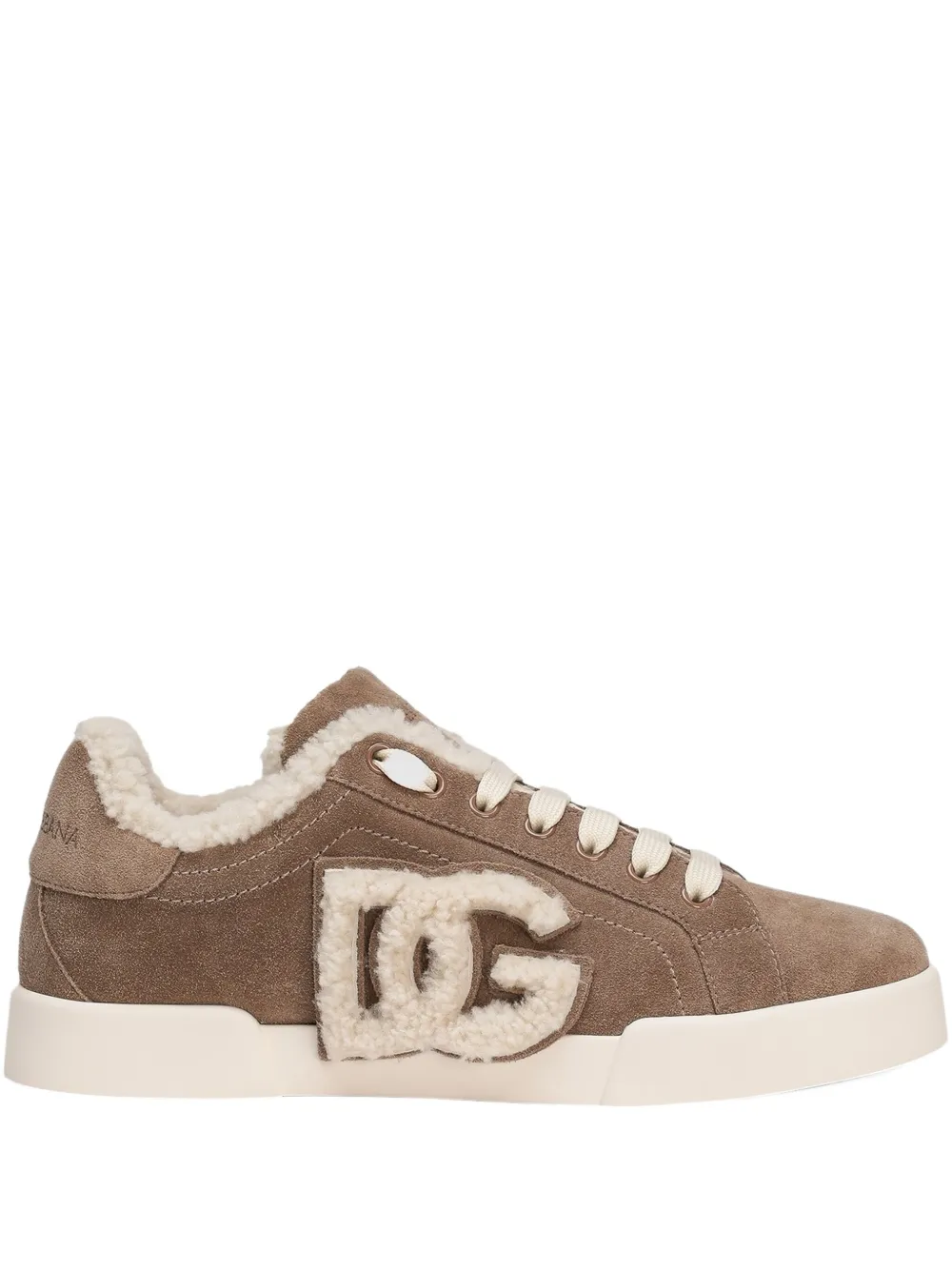 Dolce & Gabbana Portofino suede sneakers Neutrals