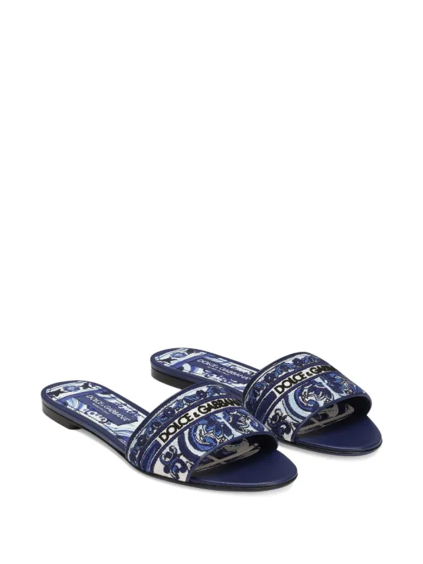 サンダル・ミュール DOLCE&GABBANA EMBROIDERED LOGO SLIDES s-l400.jpg