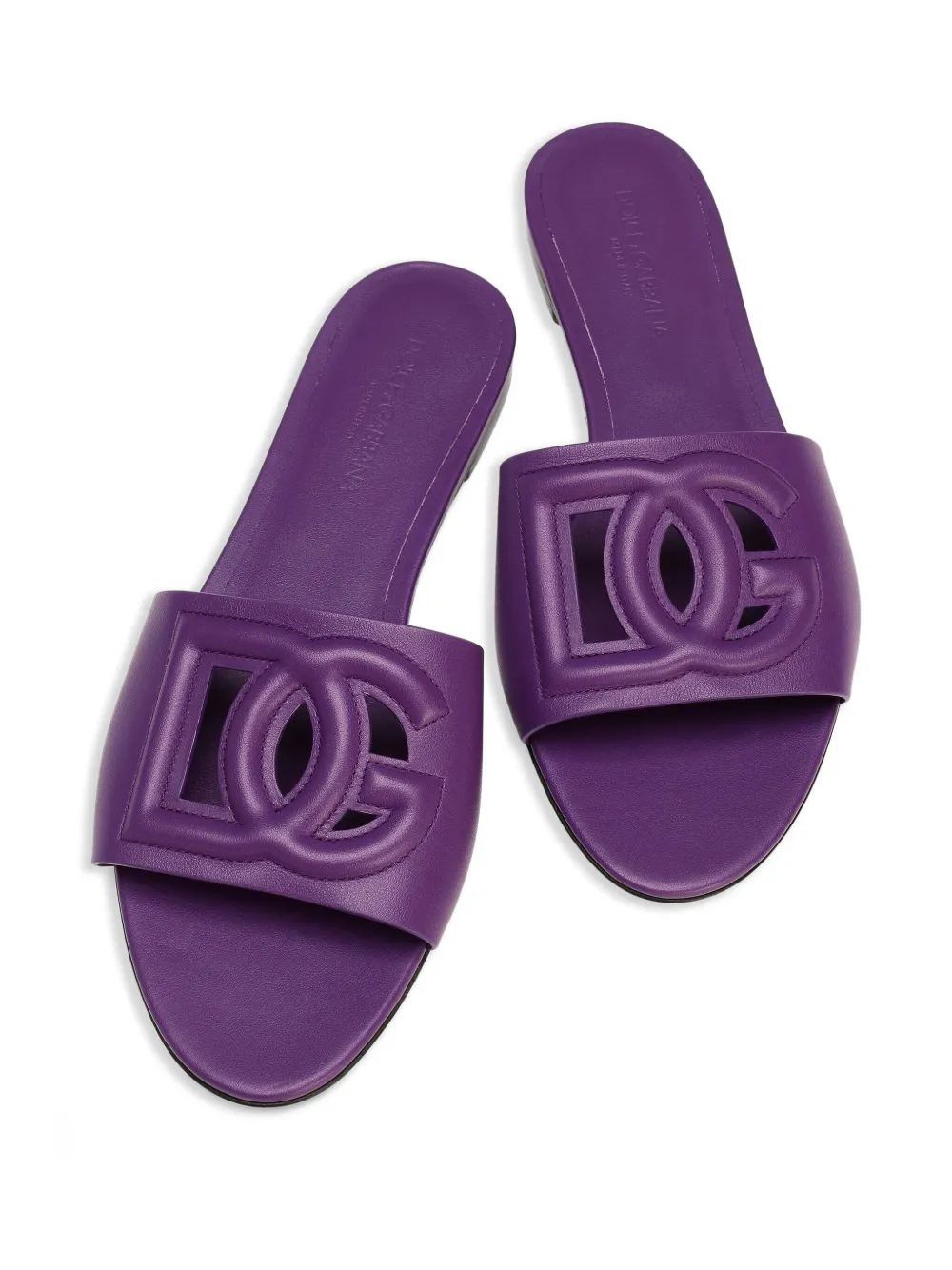 Dolce & Gabbana leather sandals Purple
