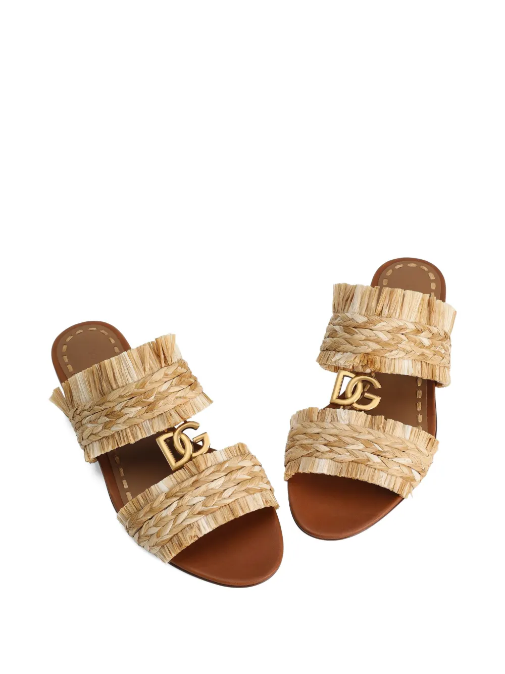 Dolce & Gabbana braided-strap sandals Neutrals