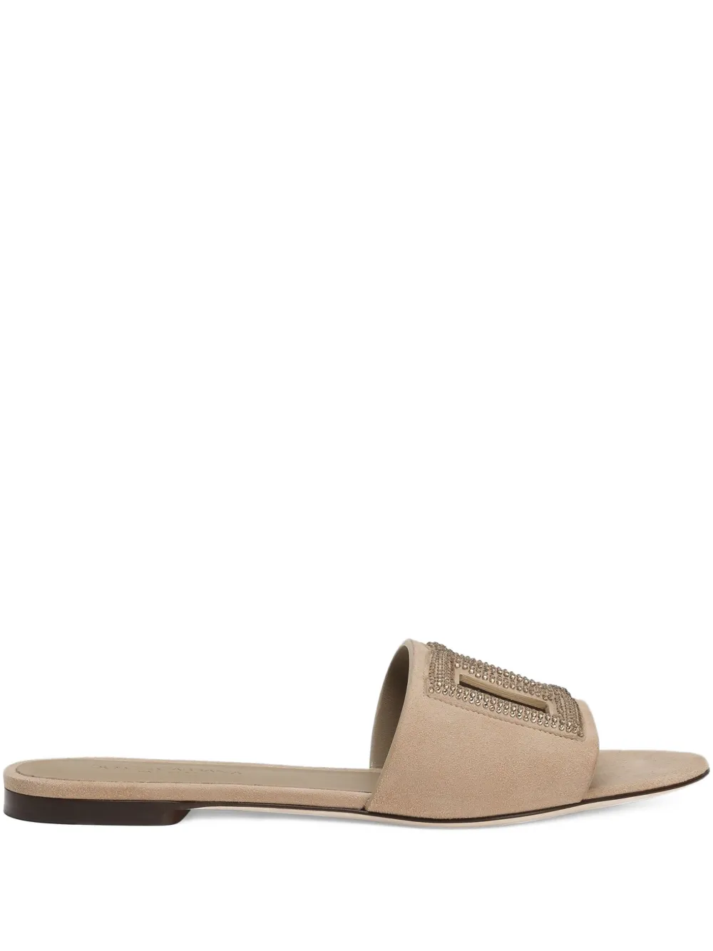 Dolce 
Gabbana crystal-embellished sandals Neutrals