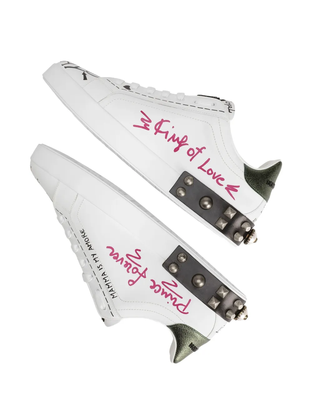 Dolce & Gabbana Portofino Graffiti sneakers White