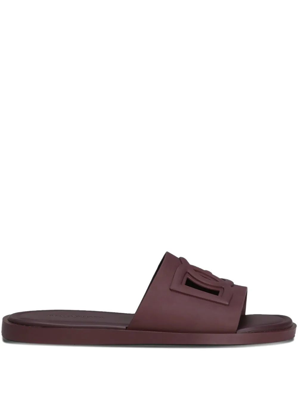 Dolce & Gabbana logo-embellished slide sandals Red