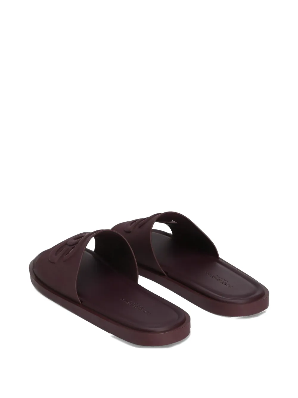 Dolce & Gabbana logo-embellished slide sandals Red