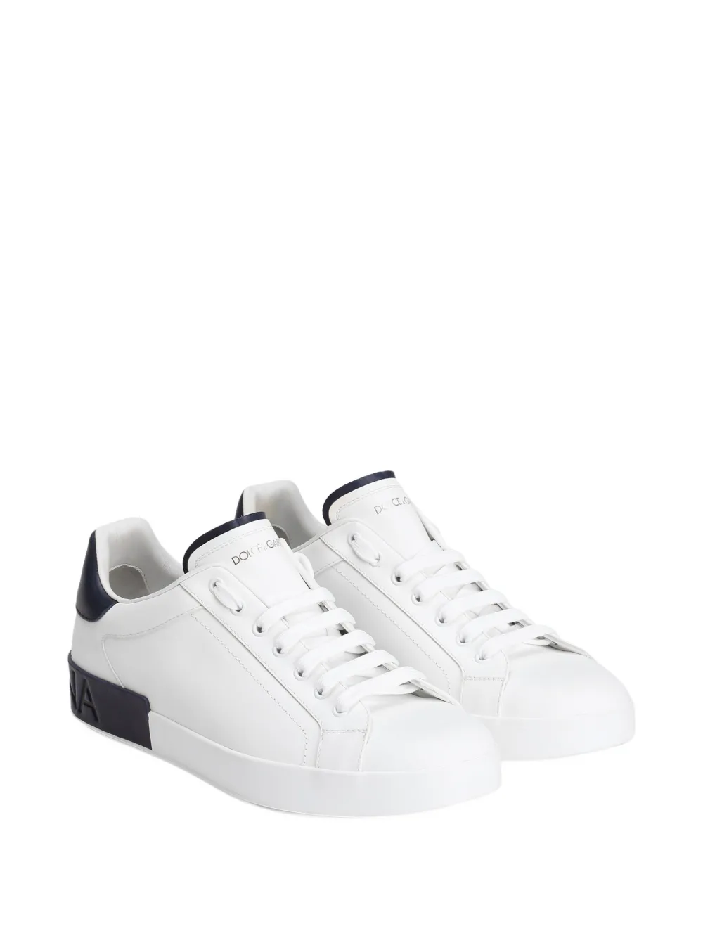 Dolce 
Gabbana Portofino logo-debossed sneakers White