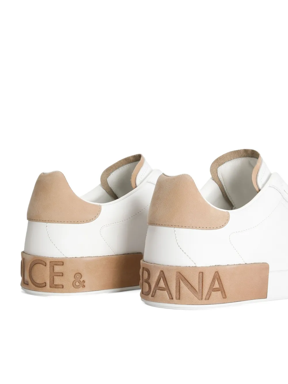 Dolce & Gabbana Portofino leather sneakers White