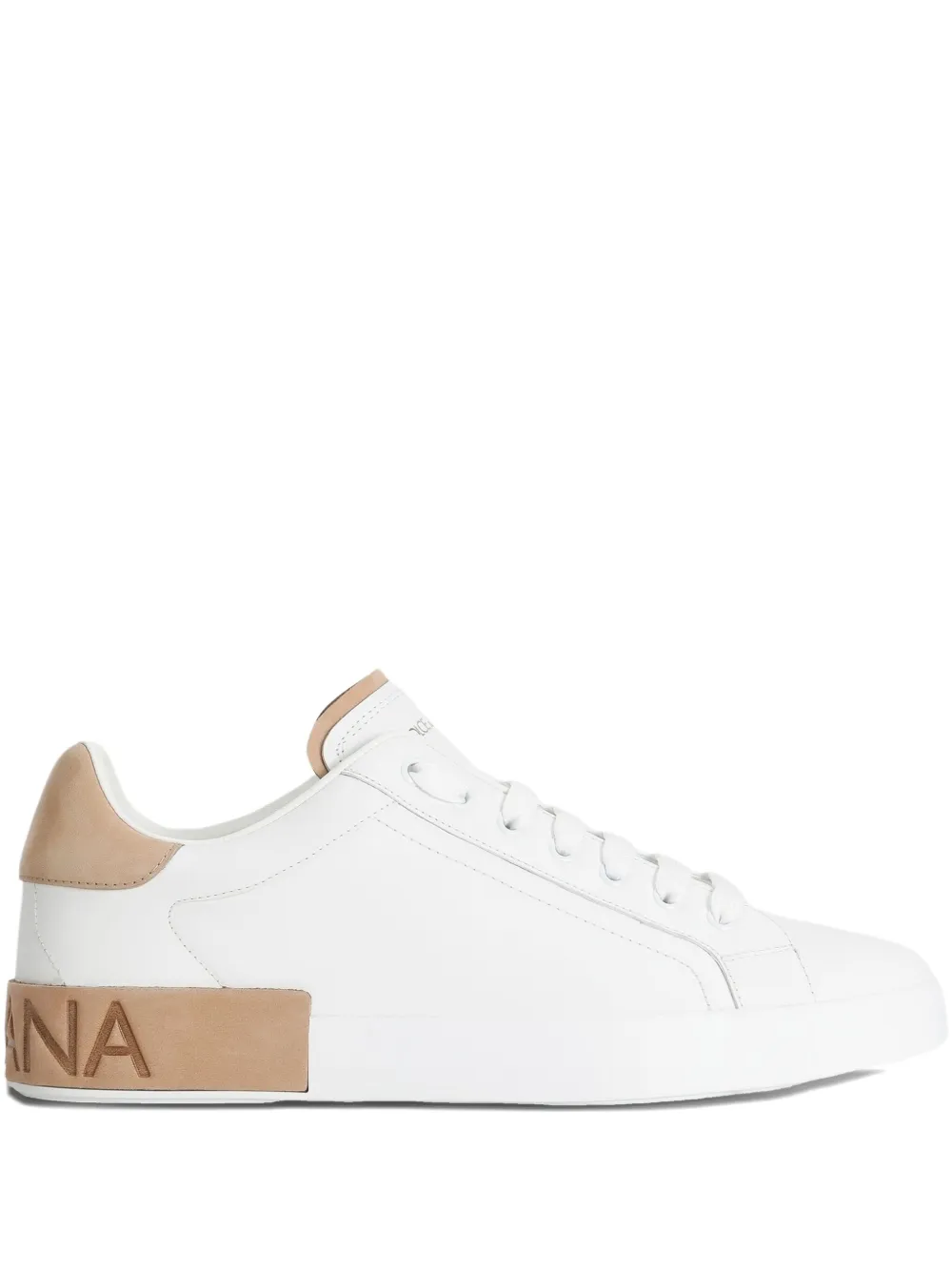 Dolce & Gabbana Portofino leather sneakers White