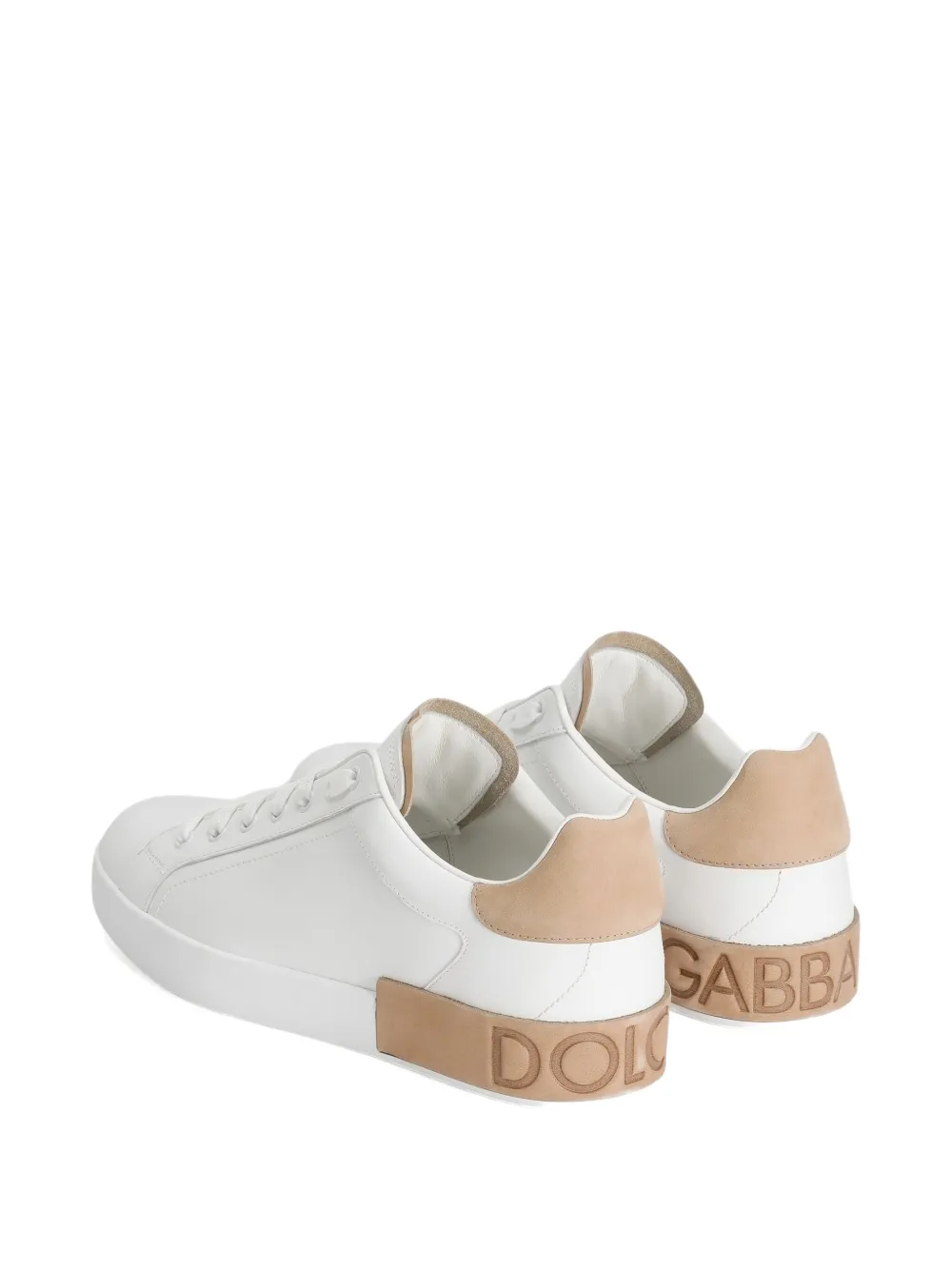 Dolce & Gabbana Portofino leather sneakers White