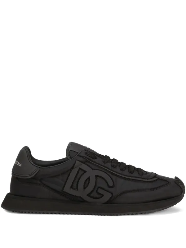Dolce & Gabbana 異素材 ロゴ スニーカー ブラック 29689478_59475998_600.jpg