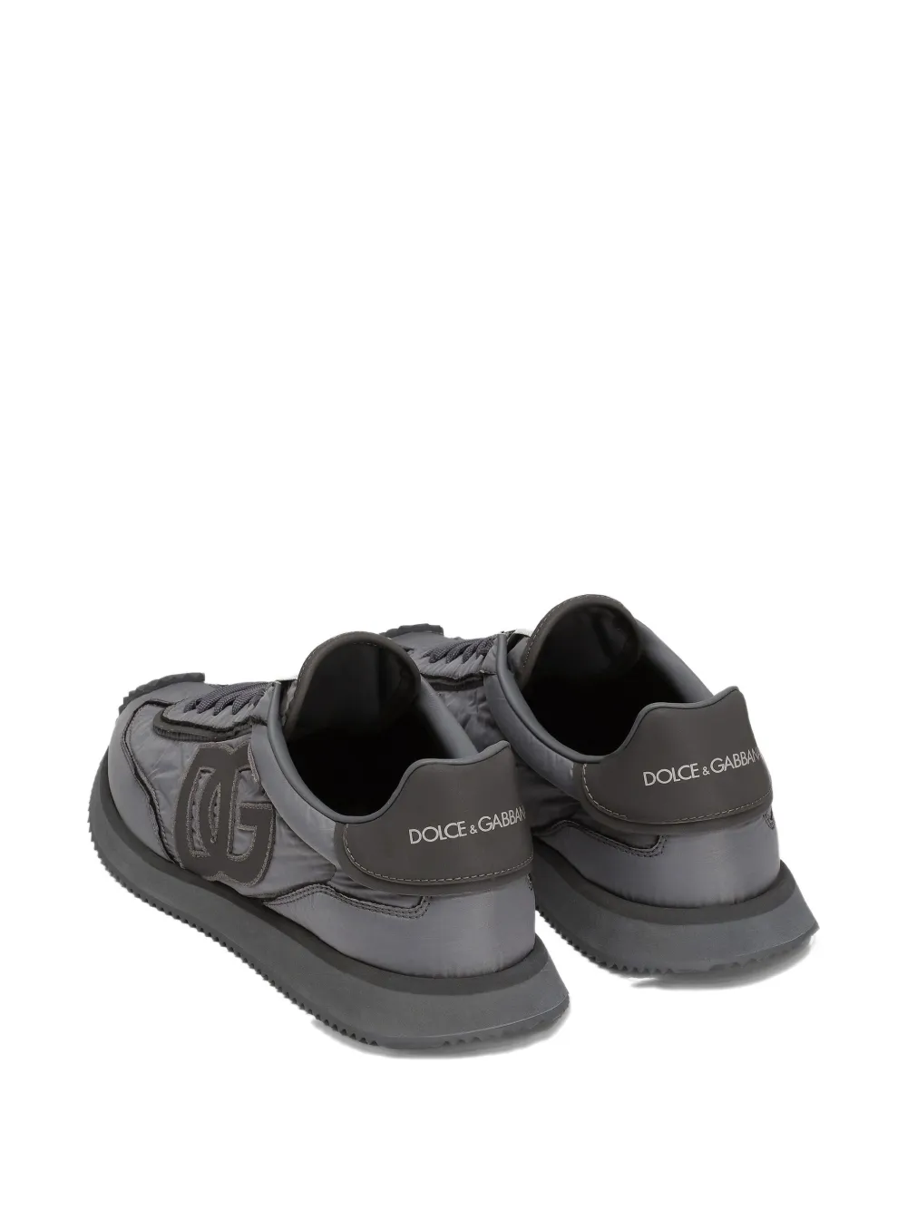 Dolce & Gabbana logo-patch panelled sneakers Grey