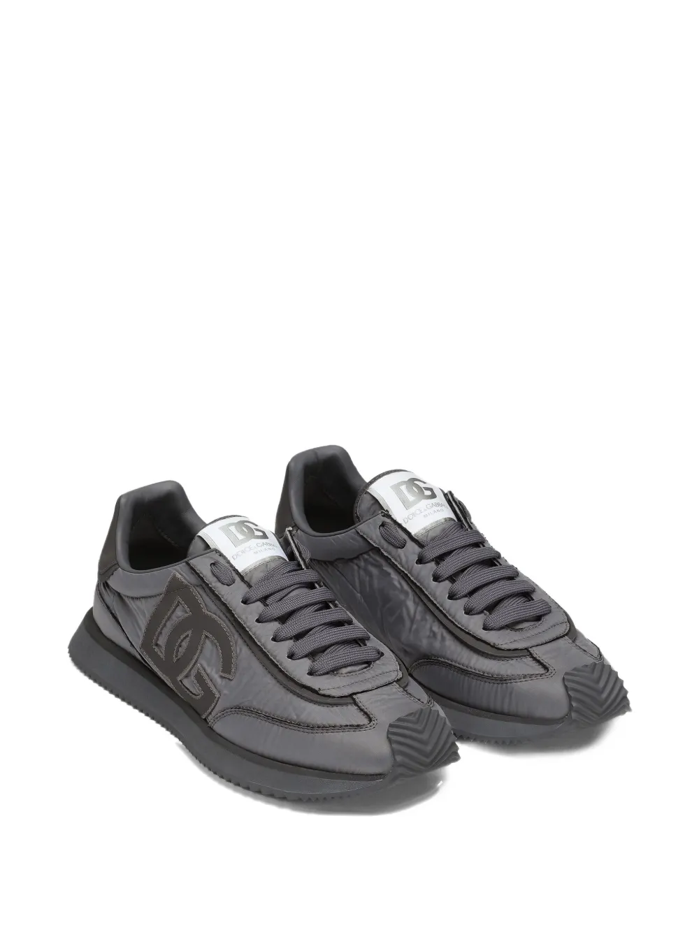 Dolce & Gabbana logo-patch panelled sneakers Grey